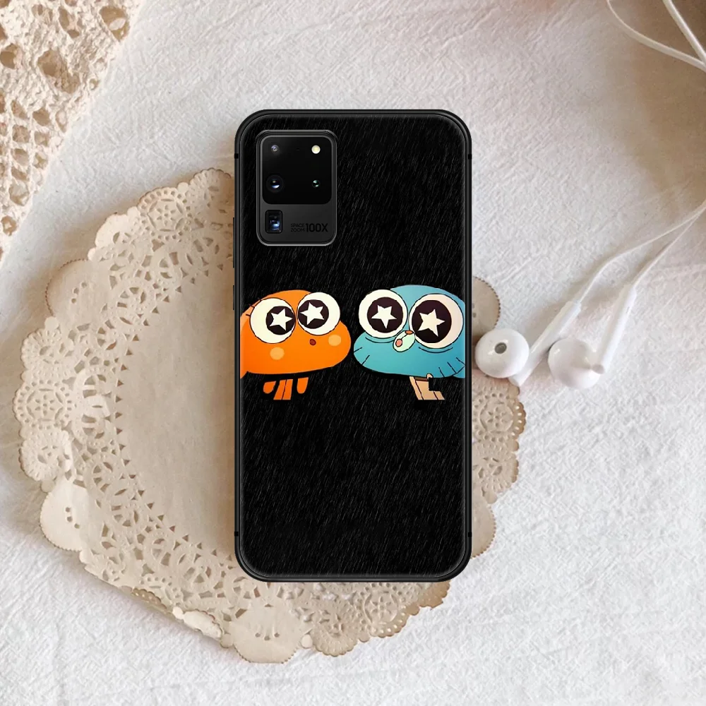 

Gumball and darwin Phone Case Cover Hull For Samsung Galaxy S 7 8 9 10 e 20 FE edge uitra plus Note 9 10 20 black Prime Pretty