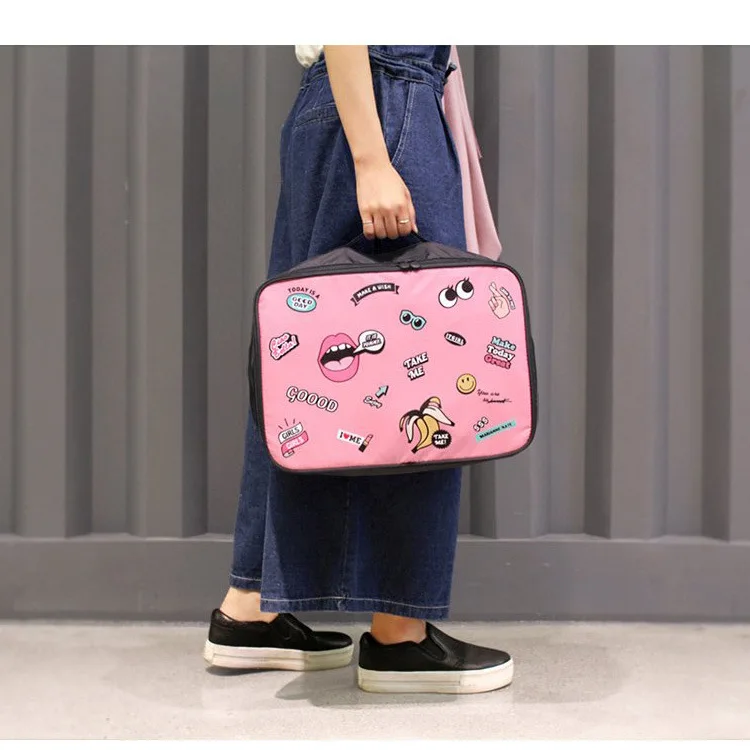 

Fashion Cartoon Cosmetic Bag Large Capacity Portable Toilet Bathroom Storage Organizer Waterproof Bag Accessories