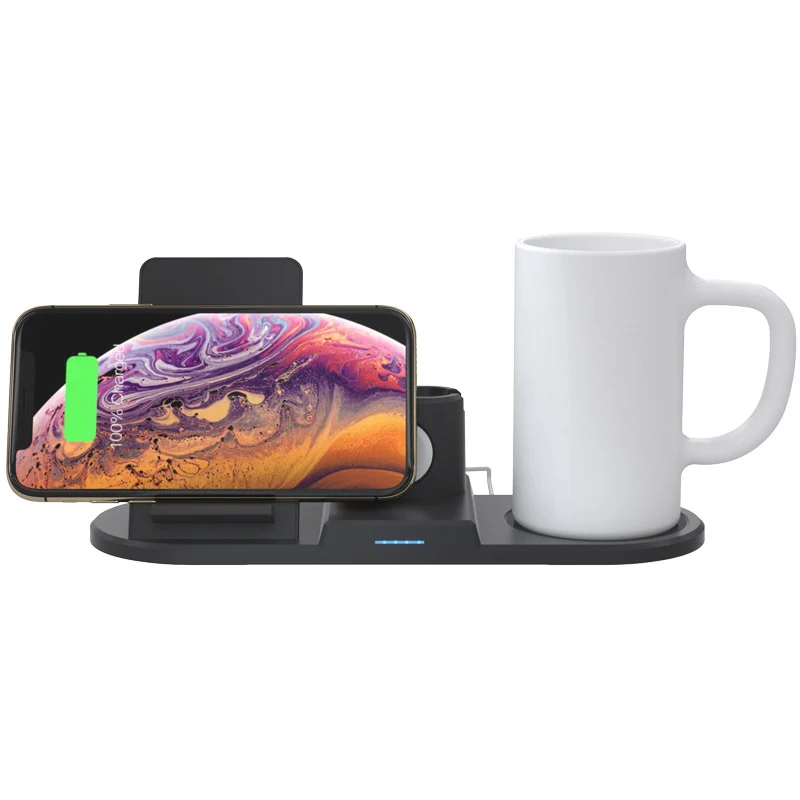 Беспроводное зарядное устройство QI 15 Вт для iPhone 1112 air pods быстрая зарядка iWatch Apple