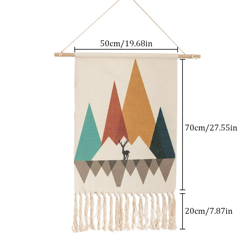 Нордический макраме Тканый гобелен на стену в стиле бохо шикарный богемный