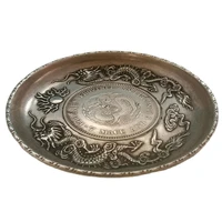 china folk tibetan silver chinese dragon plates