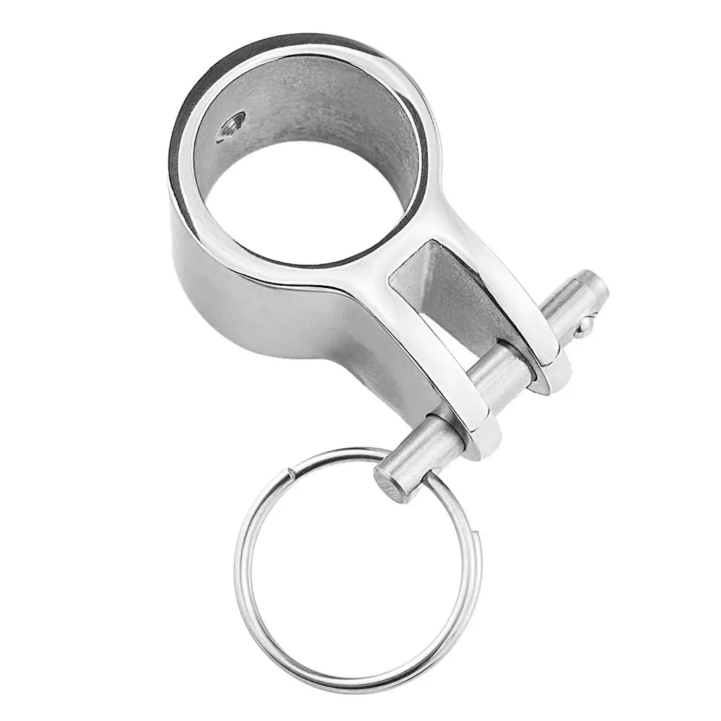

Stainless Steel 1" Bimini Top Fitting Jaw Slide with Quick Release Pin Ring