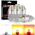 2 шт., Автомобильные светодиодные лампы T20 LED W215W 7443 W21W 7440 P277W 3157 лм