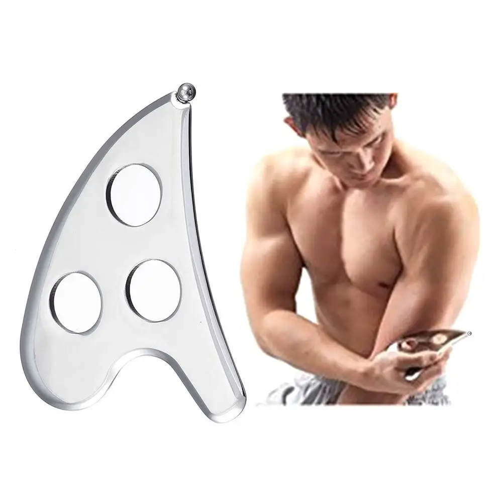 

Stainless Steel Body Scraper Board Physical Therapy Muscle Meridian Massage Tool Massager Body Loose Weight Relax Tool
