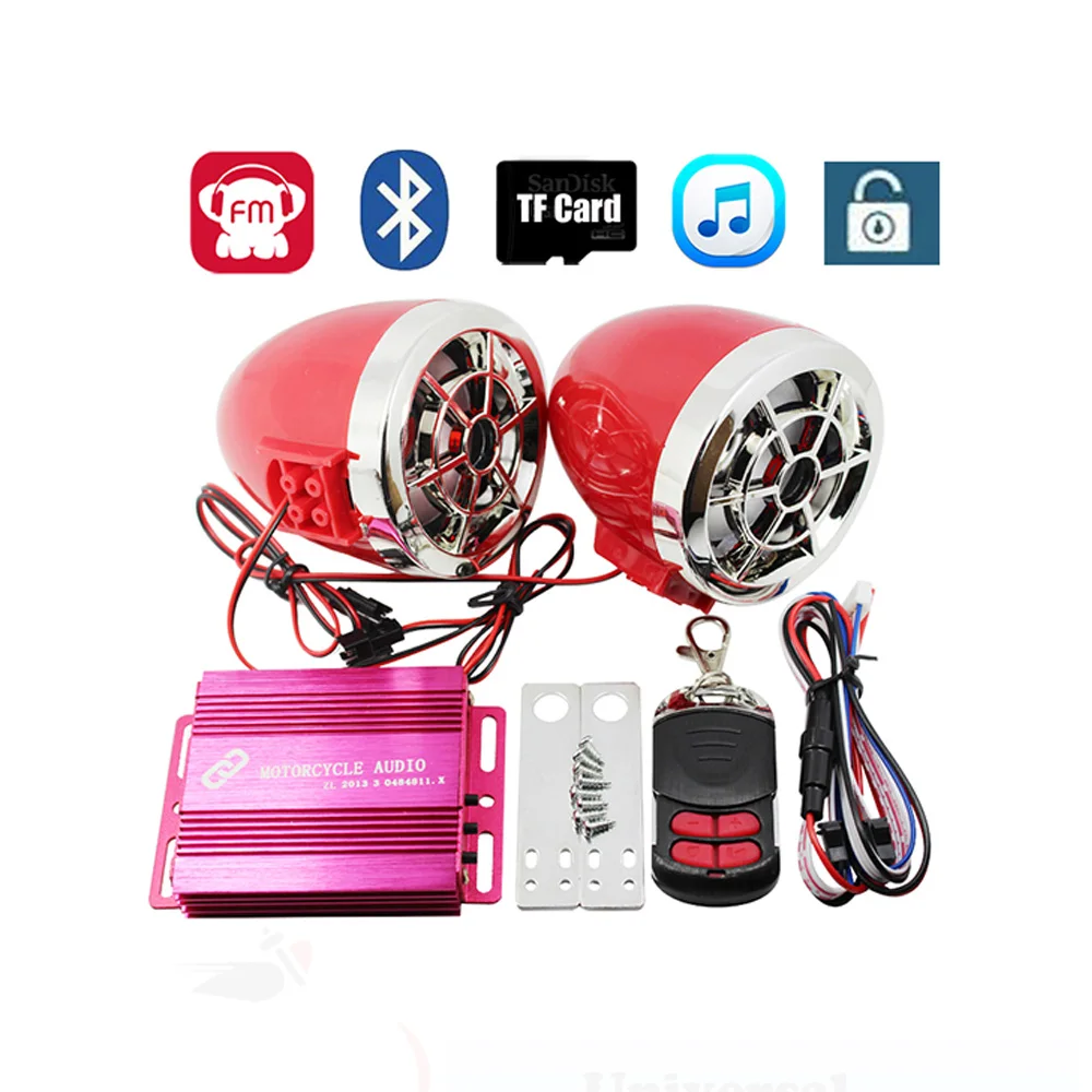Мотоциклетный скутер сигнализация аудио система дистанционное управление Bluetooth