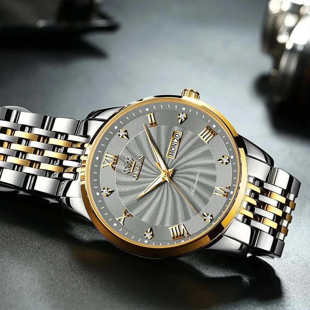 Часы наручные OLEVS Мужские механические Роскошные автоматические спортивные