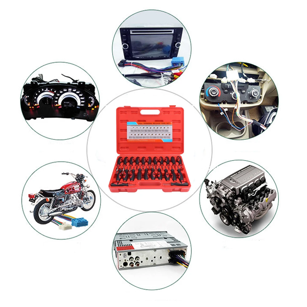 23 шт. Универсальная автомобильная клемма для удаления набор инструментов