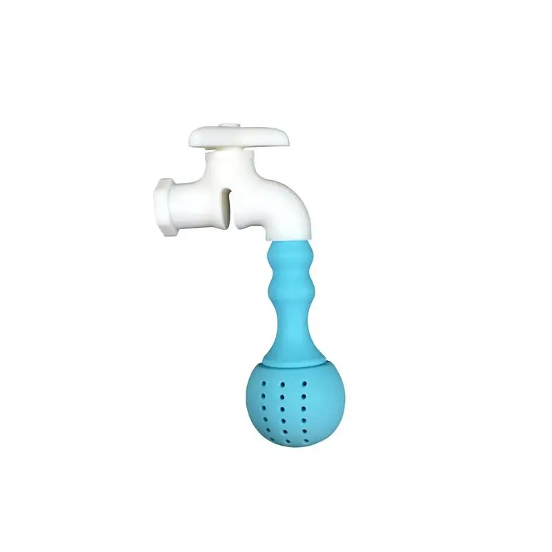 

1PC Faucet Shape Teapot Infuser Food Grade Silicone Tea Infuser Creative Safety Tea Bag Filter Tea Strainer For Tea Pot Infuser