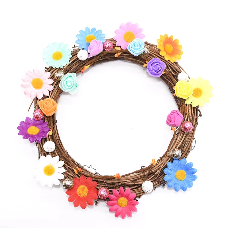 Рождественский венок сделай сам искусственный цветок из ротанга маленькая