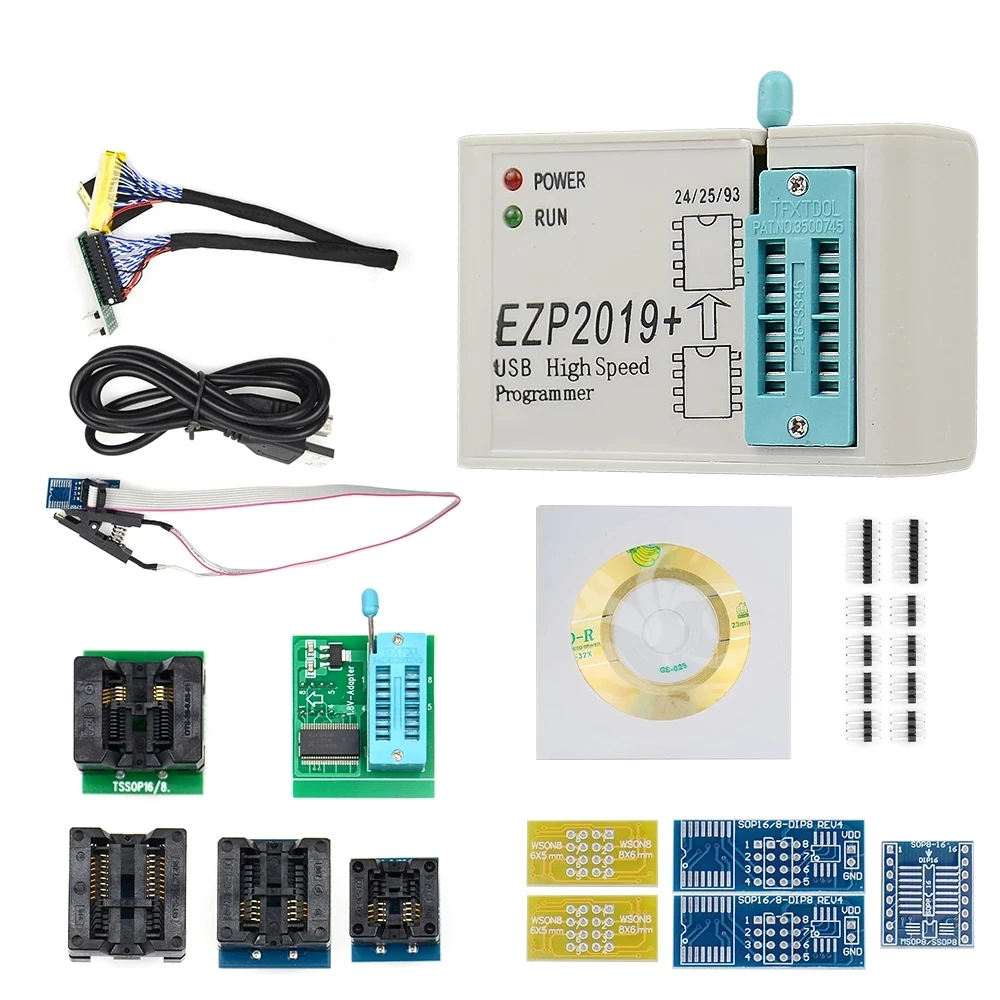 Высокоскоростной USB-программатор EZP2019 SPI EZP 2019 с адаптером поддержкой 24 25 93 EEPROM