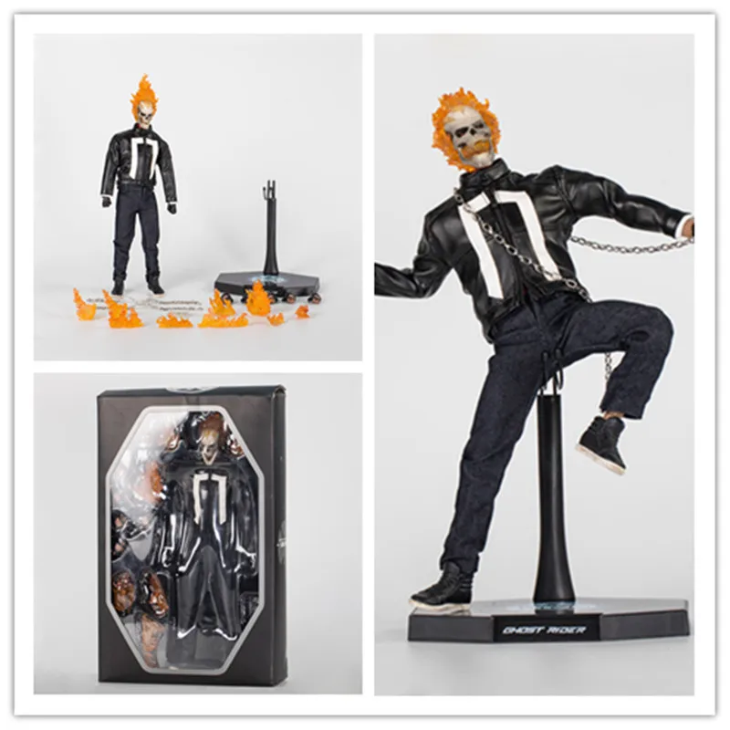 34 см вариационсветильник HC 1/6 Ghost Rider Привидение Райдер ПВХ фигурка фракции