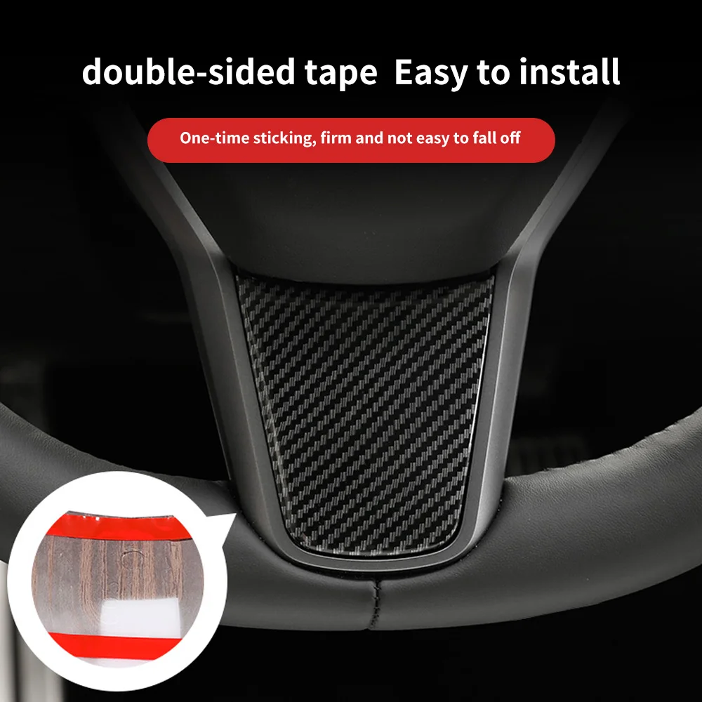 Автомобильная наклейка на руль для Tesla Model 3 серии 2017 2019 декоративная Обложка