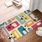 Современный абстрактный Настенный Коврик в стиле ретро середины века, мягкий ковер с принтом для спальни, прихожей, Декоративный Напольный коврик, дверной коврик, коврик для ванной