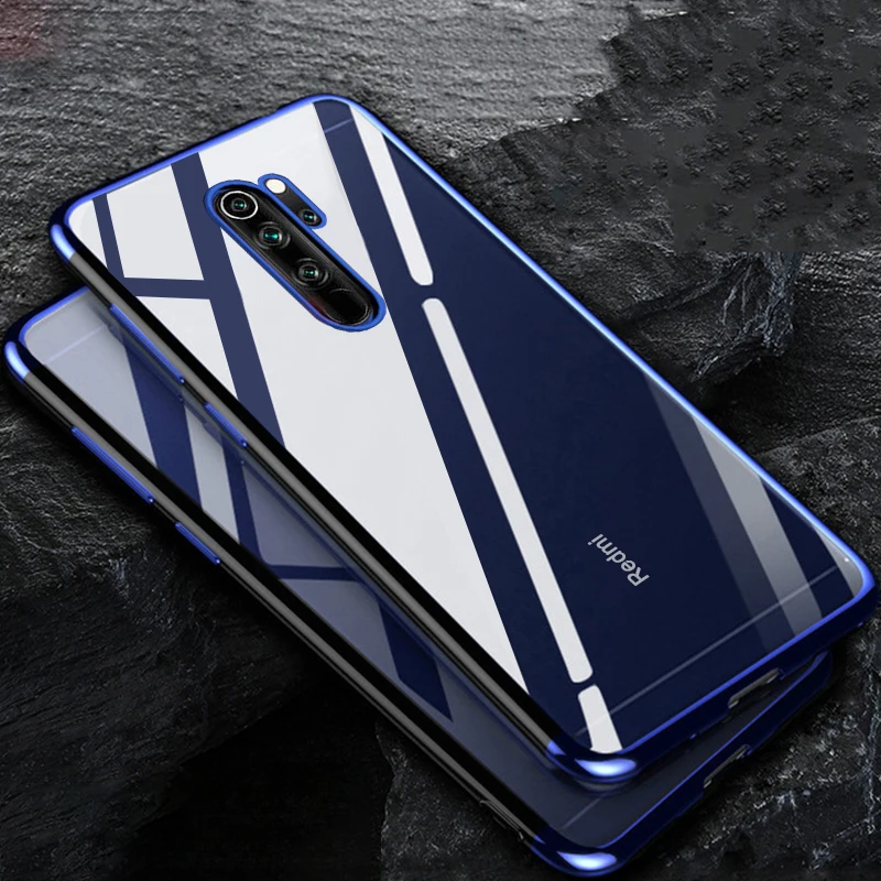 Чехол Raugee для Xiaomi Redmi Note 8 Pro чехол противоударный Бампер Ультра тонкий прозрачный PC задний Чехол из термополиуретана и силикона чехол для Redmi Note 8