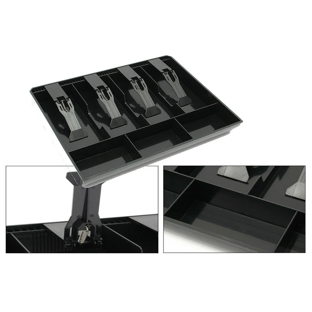 

1Pcs Black ABS Cash Register Storage Box 32.2*24.5*3.5cm New Hot cash boxes Storage Bag