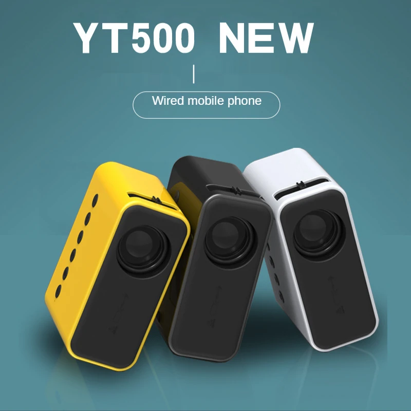 2022 New YT500 Household Mini Projector Miniature Children's Family Portable LED Mobile Projector