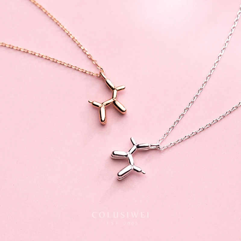 Ожерелье Colusiwei из стерлингового серебра 925 пробы с подвеской в виде милого шара