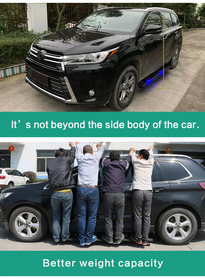 Горячая сторона шаг бег доска nerf бар для TOYOTA HIGHLANDER IATF16949 Качество Поставщик, SUV speciali