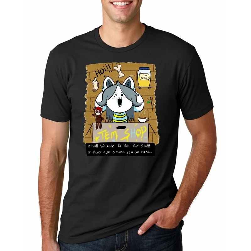 

undertale T-shirt men summer t-shirt boy print tshirt anime t shirt brand clothing white color tops tees MR1241