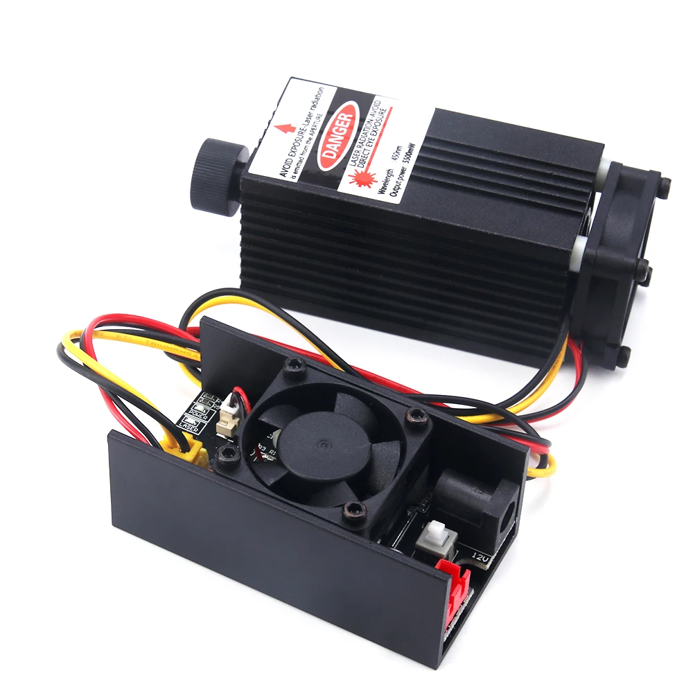 Бесплатная доставка 5 кВт лазерная трубка с TTL 12V 5500 МВт высокой мощности DIY