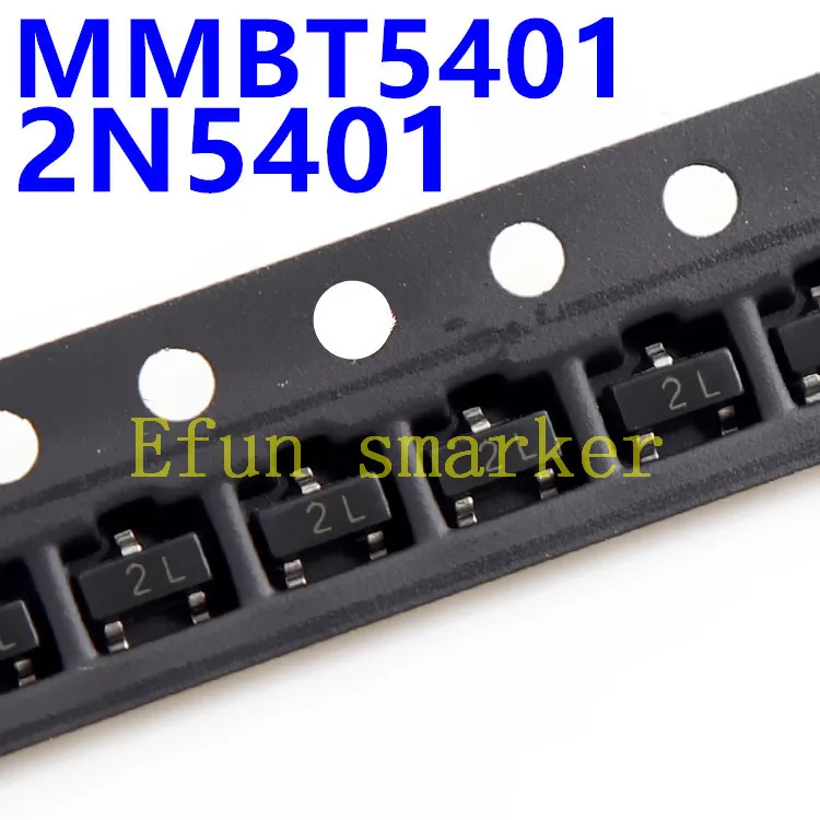 100 шт./пакет MMBT5401 2N5401 SOT-23 2L PNP Vceo =-150V Ic =-A | Электронные компоненты и принадлежности