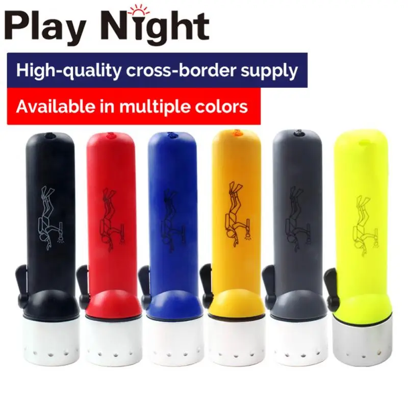 

Diving Flashligh Underwater Lighting Effective 20 Meters IP68 Waterproof Super Bright LED Underwater Sport Torch Lamp With Rope