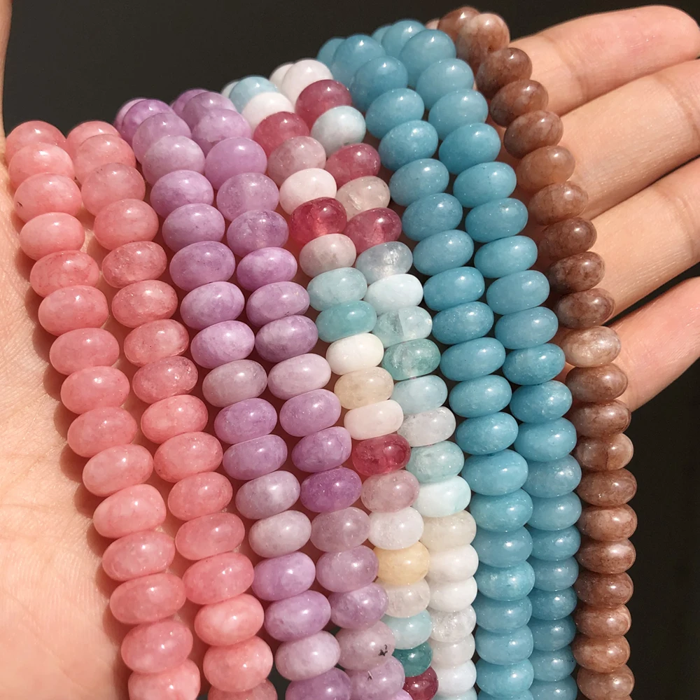 Круглые бусины 5x8 мм из натурального органического камня круглые