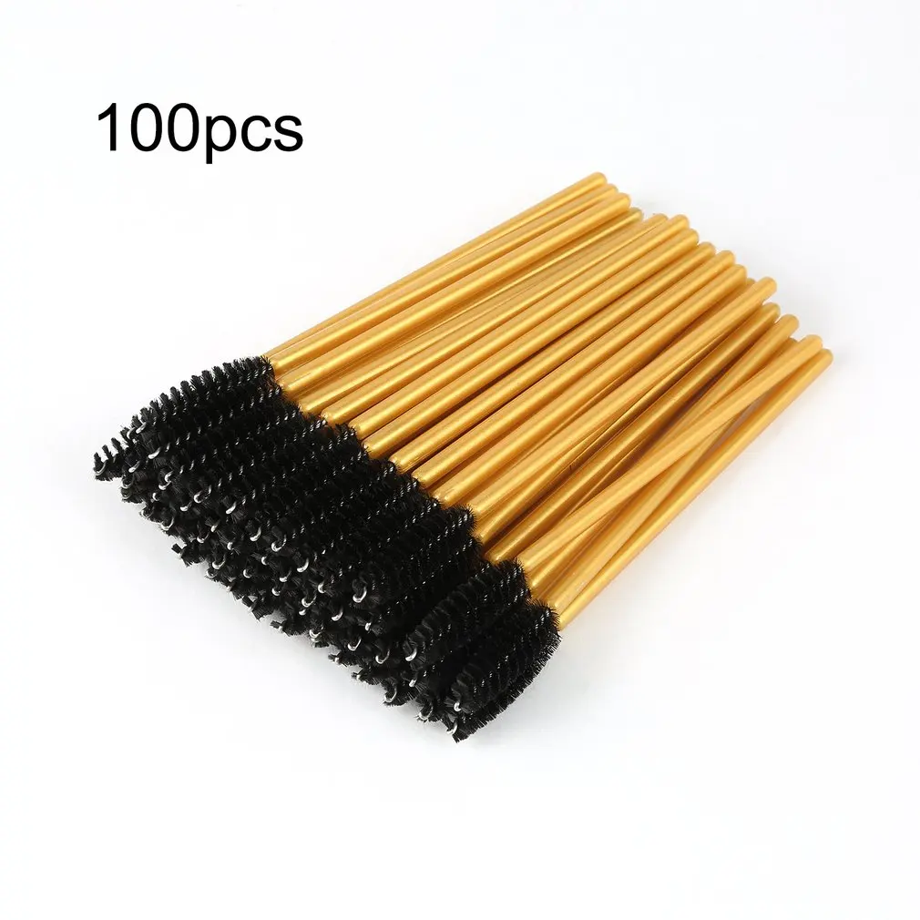 100 шт./компл. по одному Одноразовые ресниц щеточный мини-тушь для