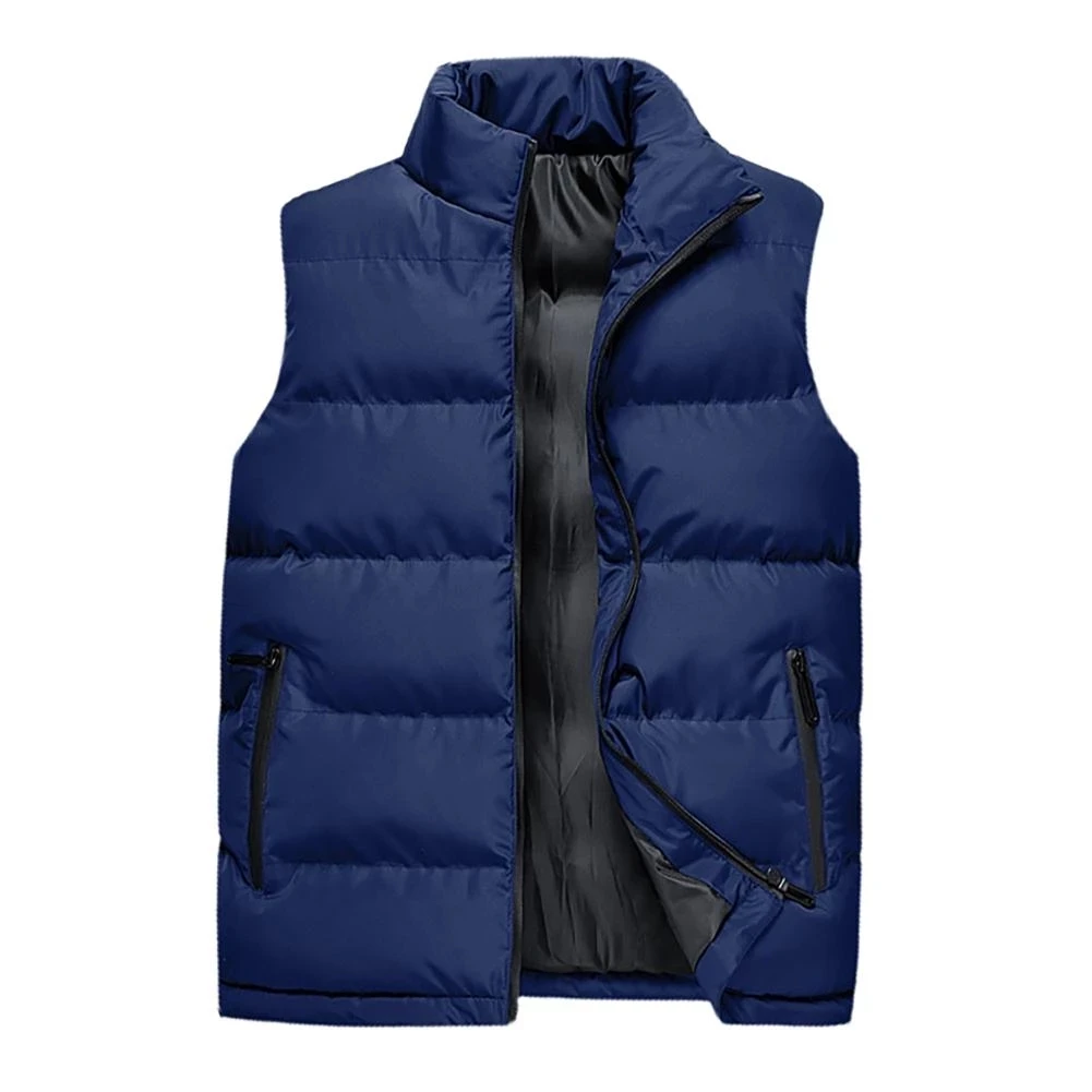 

Autumn And Winter Men's Cotton Vest Jacket Thickening Plus Fertilizer Plus Size Waistcoat Casual Cotton vVest Vest Men's Tide
