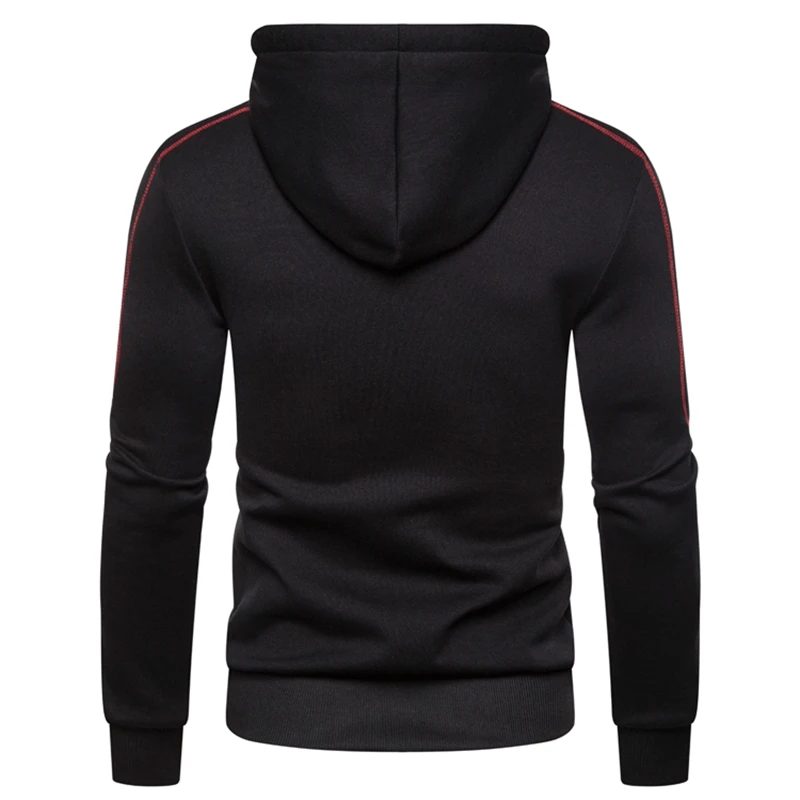 Повседневные мужские толстовки однотонный пуловер Мужская Уличная уличная