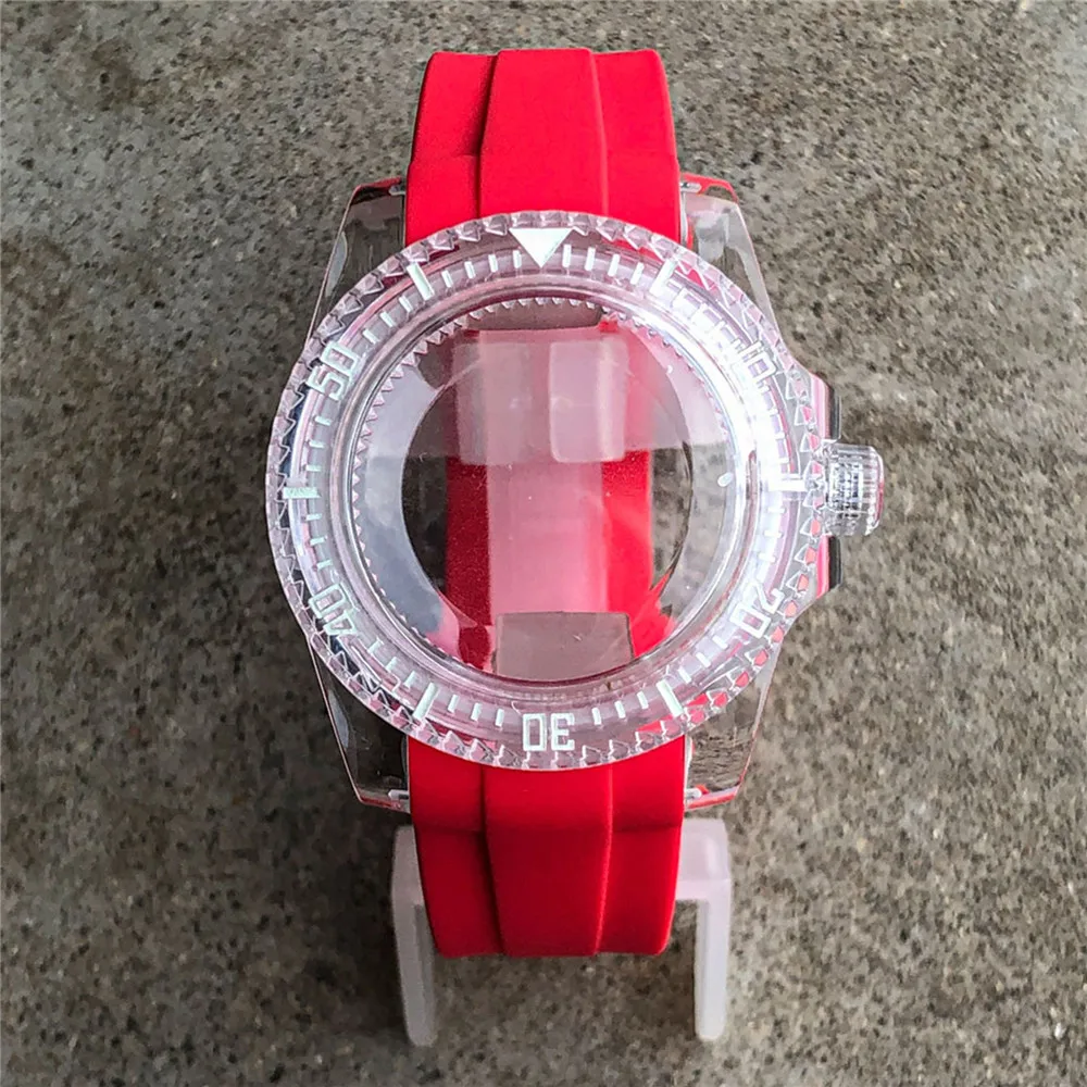 For NH35 Strap Luminous Watch Case 40MM Watch Case Watchband for NH36 Movement