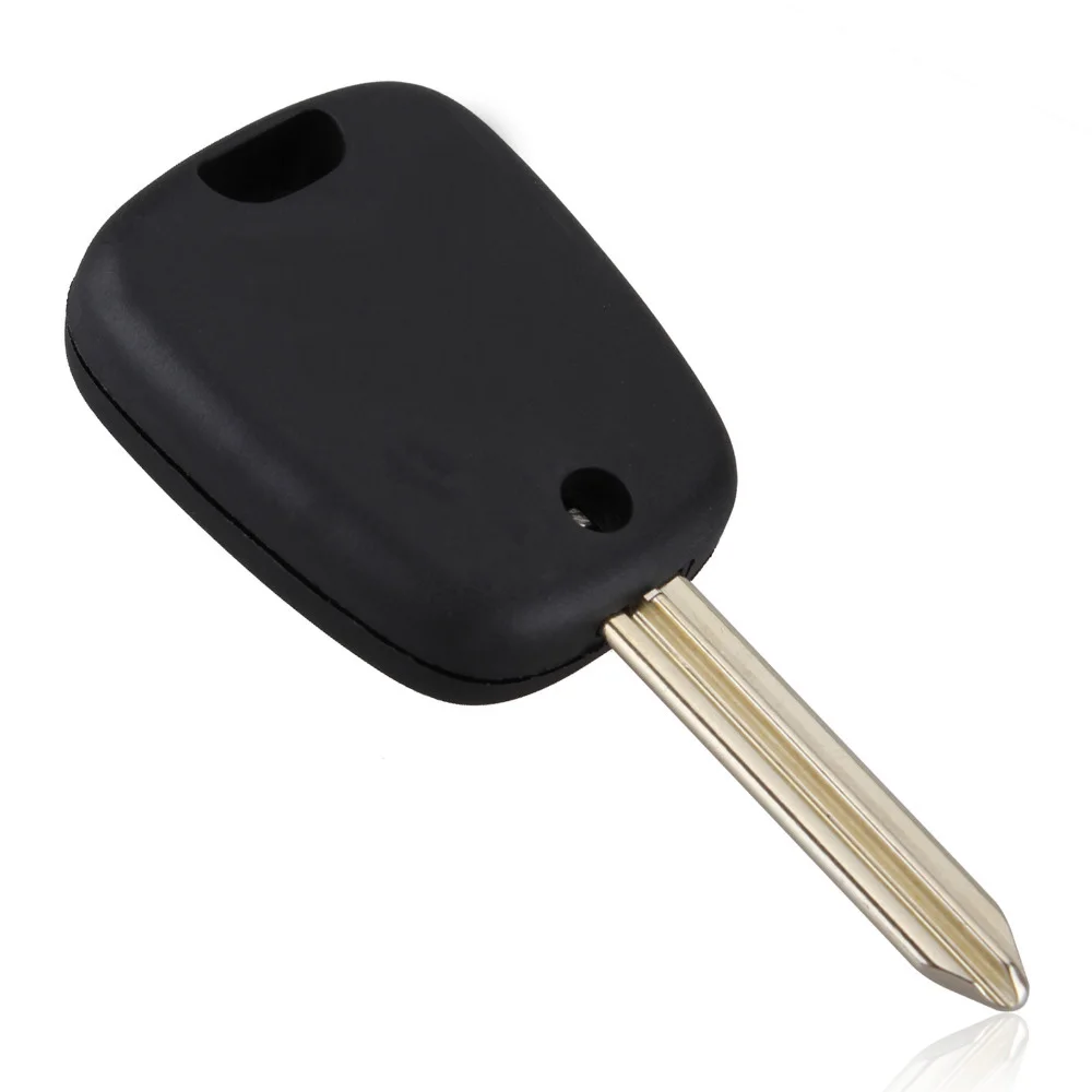 2 кнопки Черный необработанное лезвие дистанционный ключ для автомобиля с