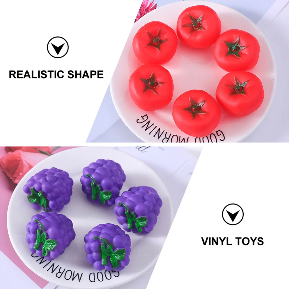 

12pcs Baby Bathing Toys Creative Lovely Funny Sounding Toy Shower Toy Simulation Fruit Toys for Indoor Home