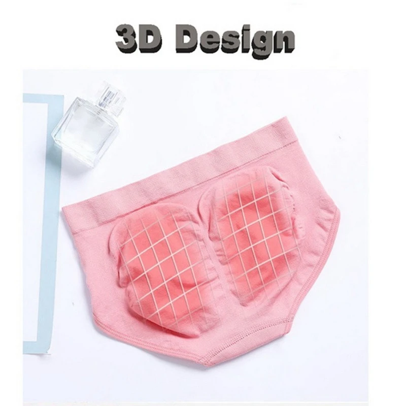 

Laamei Cotton Women's Underwear Panties Mid Waist 3D Design Push Up Panties Abdomen Underpants Seamless Soft Lingerie Briefs
