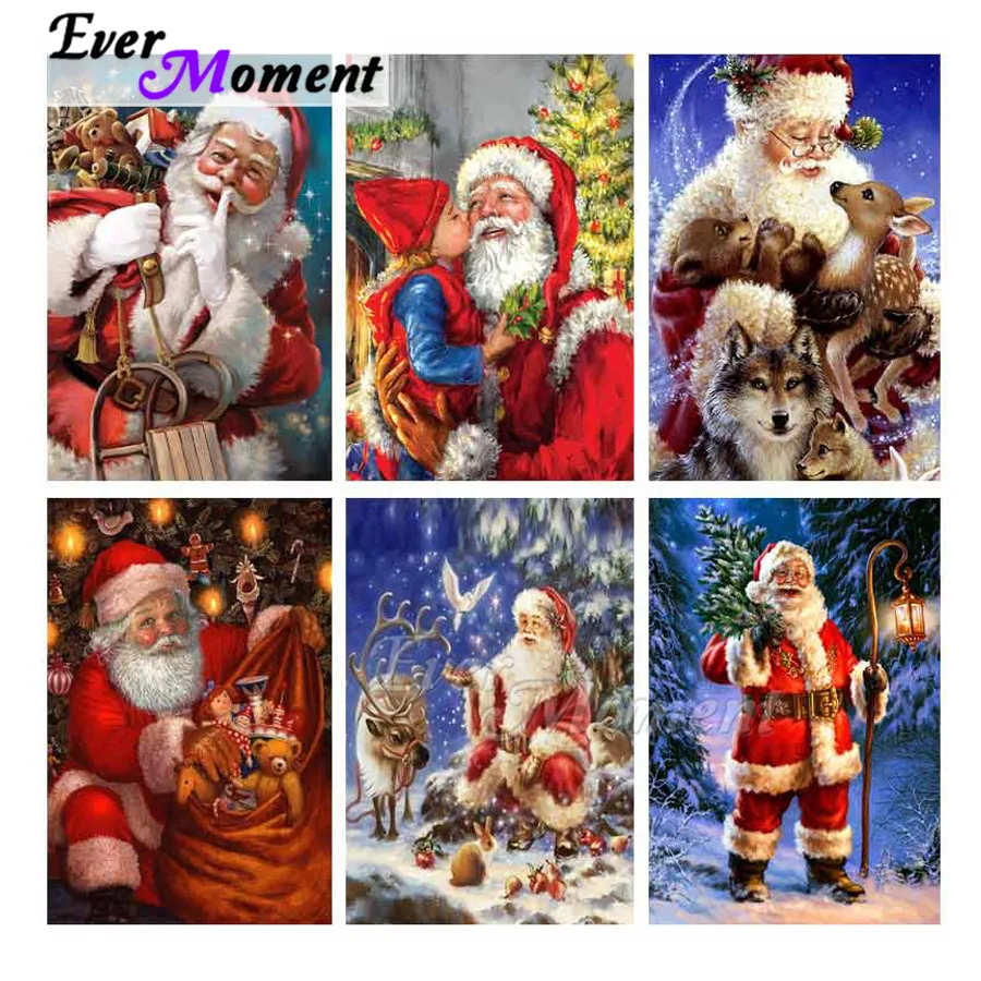 Когда нибудь момент алмазов картина Санта Клаус рождественское полное
