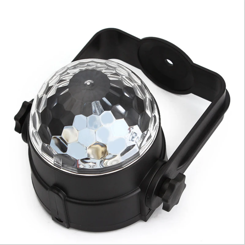 

DJ Ball Lamp Mini LED Rotating Starry Night Light Sound Activated Rotating Disco Ball DJ Party Light USB Small Magic Ball Light