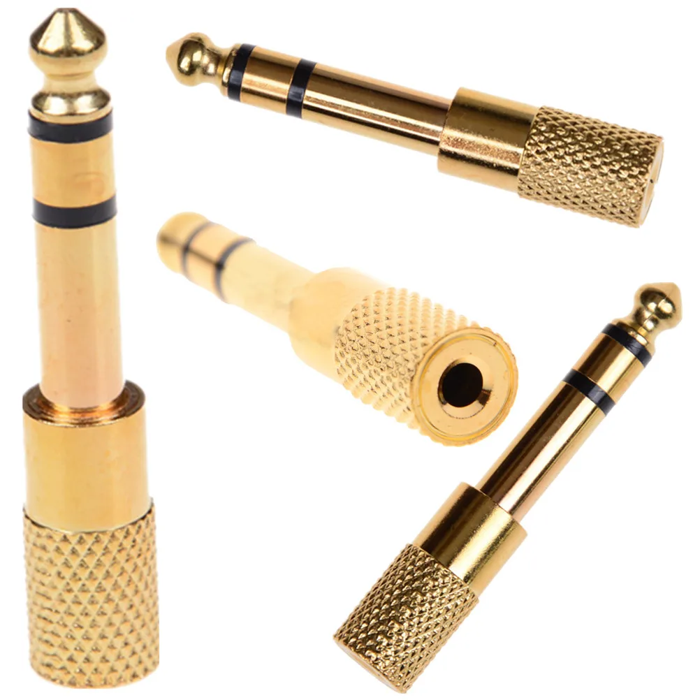 

Новинка, 1 шт., 6,5 мм, 1/4 дюйма, штекер на 3,5 мм, 1/8 дюйма, гнездовой стерео аудио адаптер для наушников, Новинка