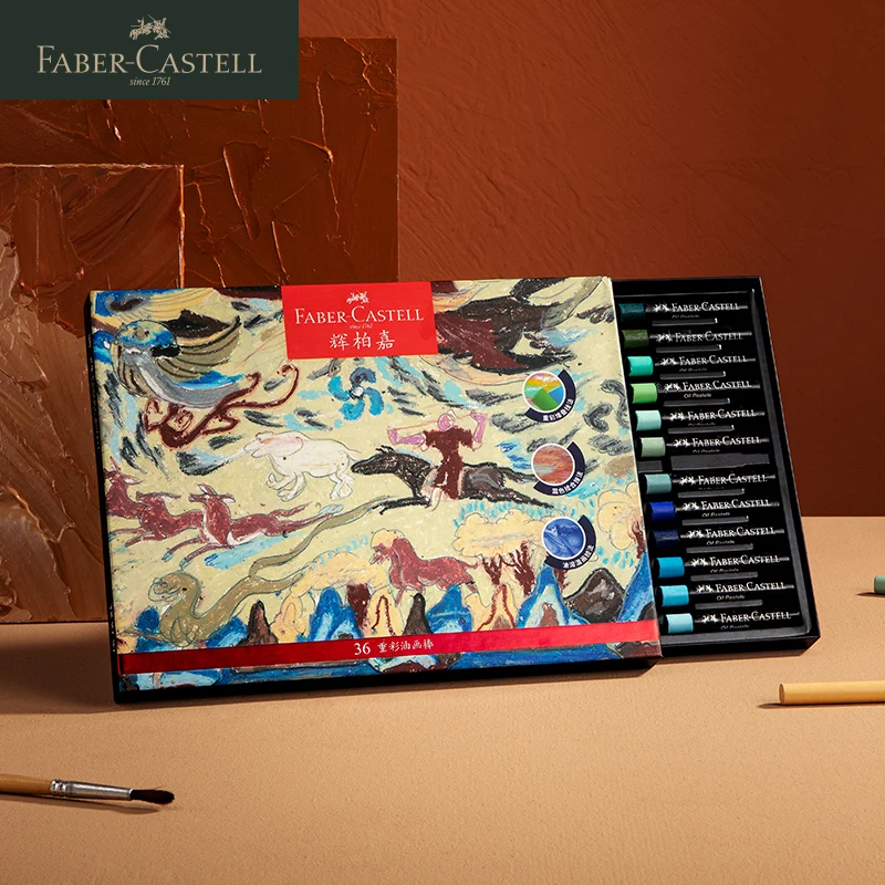 

Мягкие масляные пастельные карандаши Faber-Castell, 36 цветов в наборе, профессиональные водорастворимые масляные пастельные карандаши для худож...
