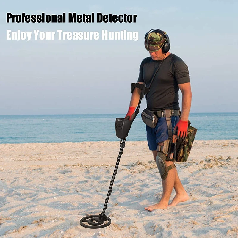 

Metal Detector for Kids & Adults ,Adjustable Height, Shovel & Headphone for Outdoor Treasure Hunting Detecting