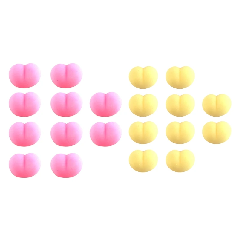 

10pcs Sensory Fidget Party Favor Set Flour Ball Squishy Peach Pinch Ball for Kids Adults Toddlers Pressure Relief Calm