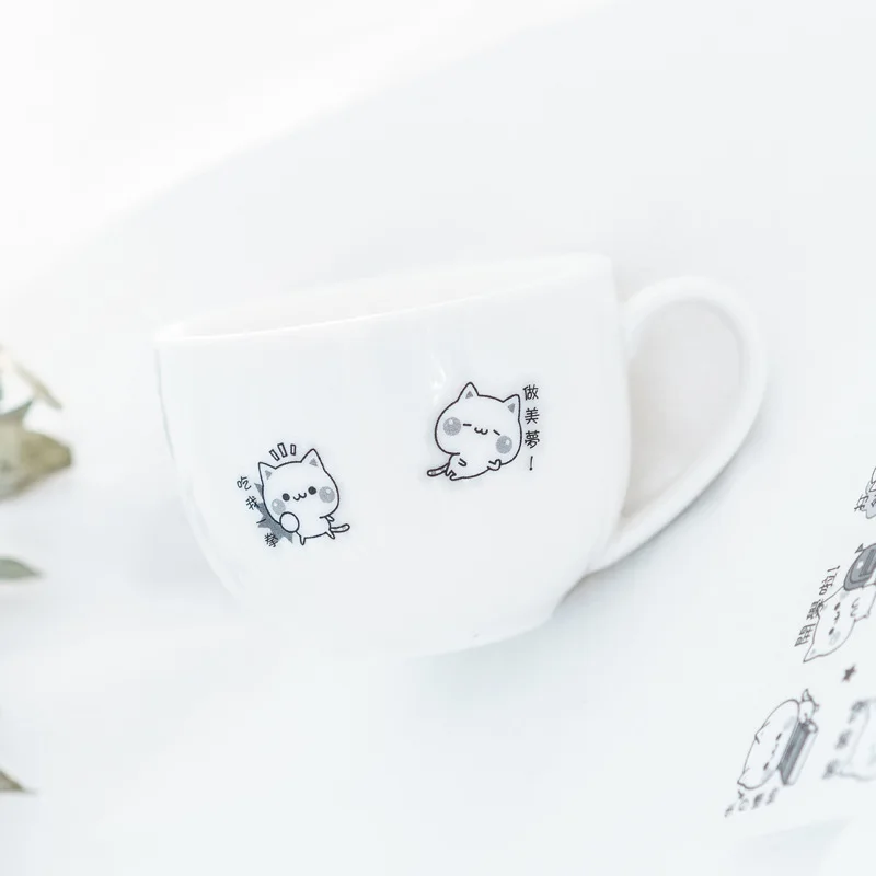 6 листов Новое поступление мультфильм ручные наклейки Kawaii творческие подарки для
