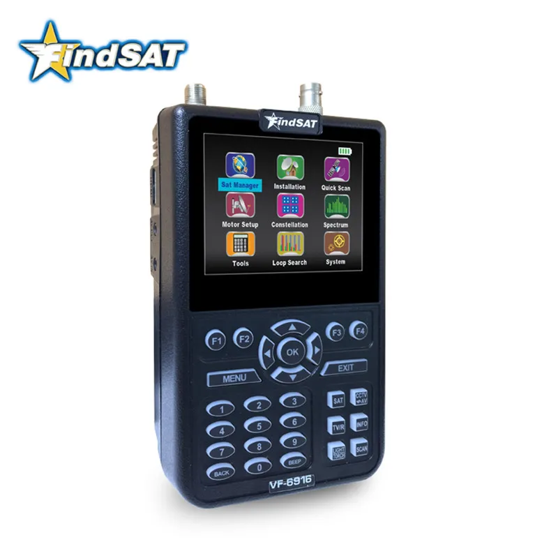 Цифровой спутниковый искатель VF 6916 HD с поддержкой DVB S2 S CCTV 8 Мп AHD 4000 мА MPEG4 Sat Finder 3 5