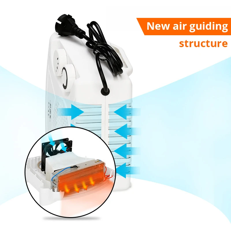 

Electric Wall Heater Mini Portable Plug-in Personal Space Warmer for Indoor Heating Camping Any Place Adjustable Thermostat