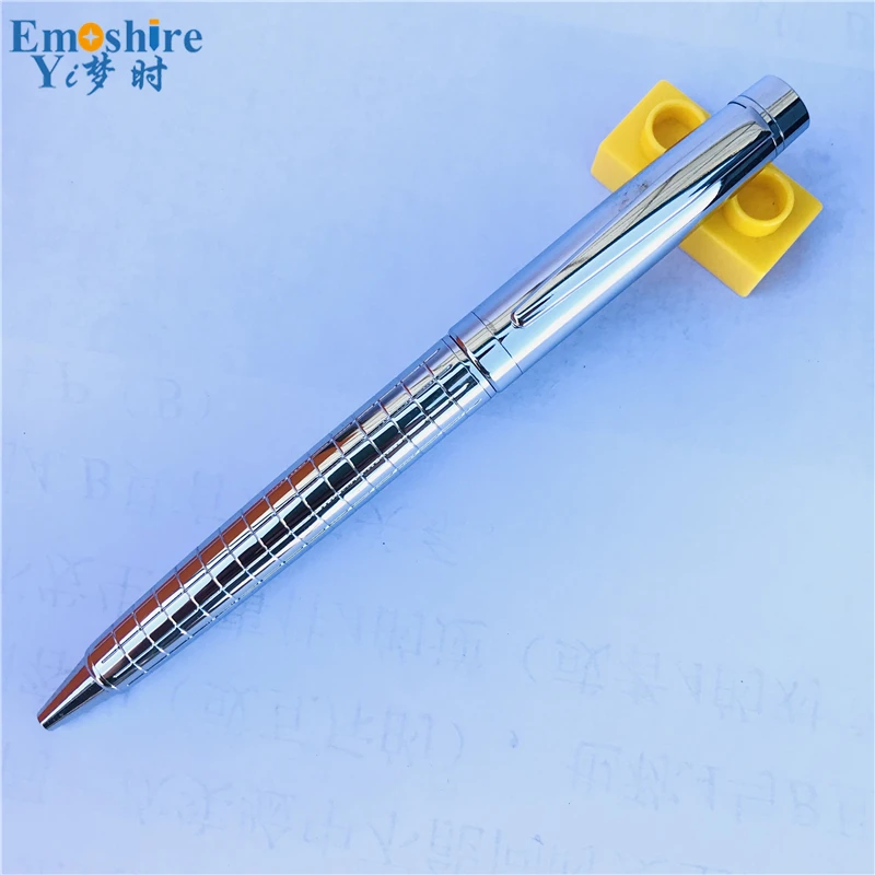 

Promotional Clearance Metal Ballpoint Pen Processing Brand Cheap Stationery Full Silver Pen for Writing Supplies