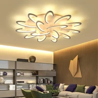 modern led chandeliers for living room studyroom bedroom lights lampara techo led whiteblack ceiling chandelier light fixtures