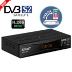 Бесплатный спутниковый ресивер DVB S2 H265, устройство декодирования DVB2IP HEVC IPTV, приемник T2MI, cs IKS Sat finder BissVU