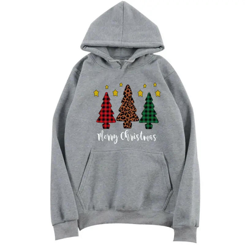 

Christmas Hooded Hoodie Pullover Men&Women Tops Unisex Fashion Outwear