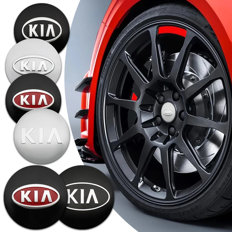 

4pcs 56/65mm Car Rim Wheel Hub Center Cap Emblem Badge Stickers Accessories For Kia Rio 3 4 Sportage 2021 Picanto Cerato Styling