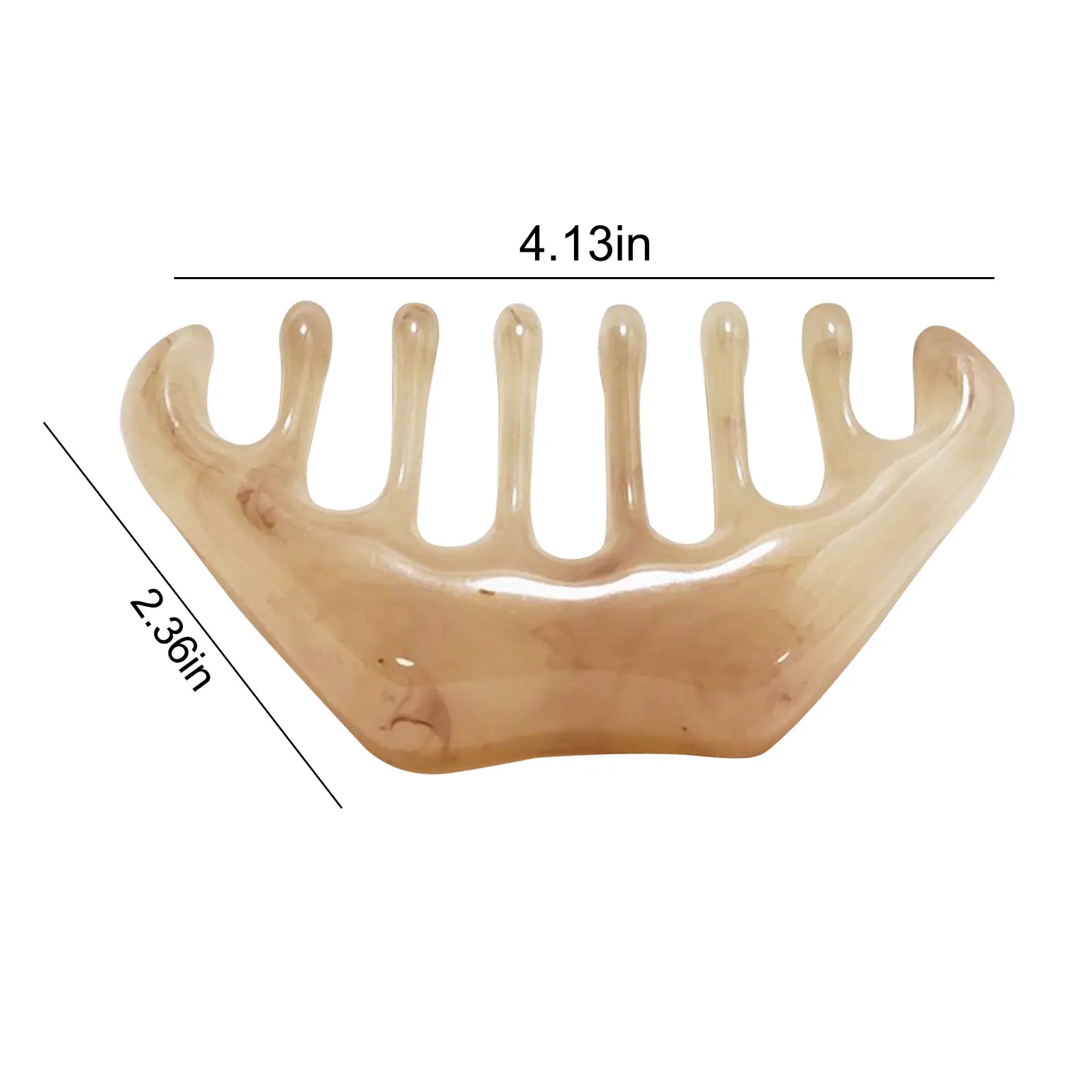 

1Pcs Resin Beeswax Guasha Massager Head Meridian Massage Comb Face Neck Acupuncture Therapy Gouache Scraper Scalp Relaxation