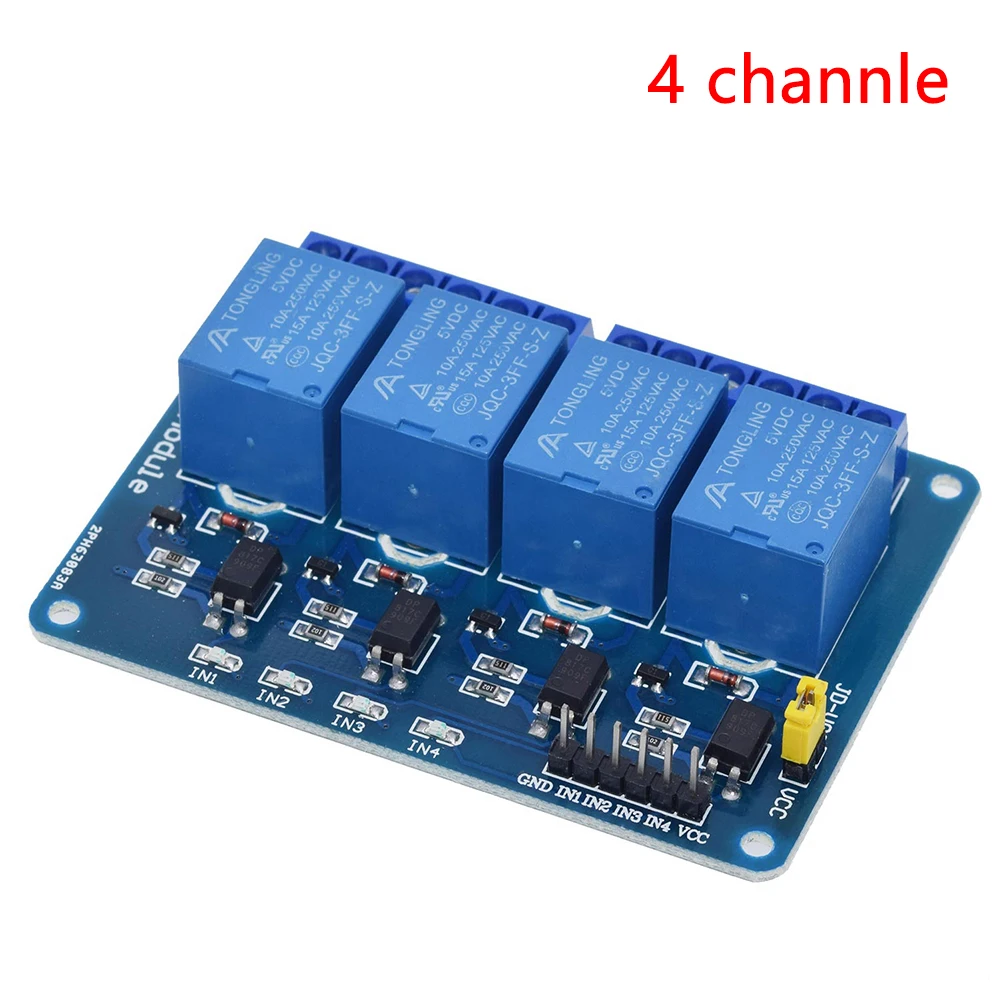 

1/2/4/8 channel with optocoupler DC 5V relay module low level trigger expansion relay module switch circuit board